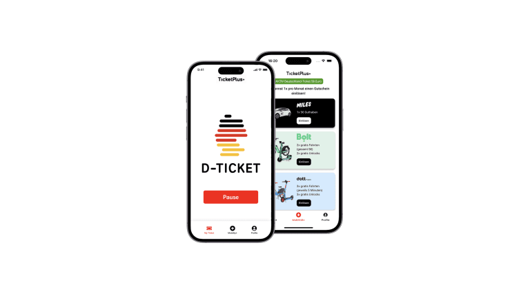 App Screen D-Ticket Pause + Sharing TicketPlus+