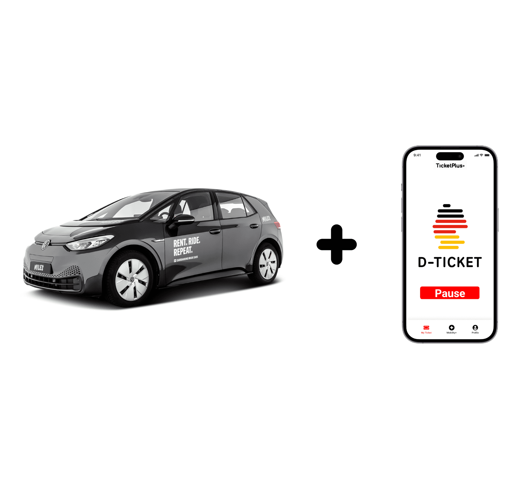 Große Neuigkeiten: Carsharing x Deutschlandticket