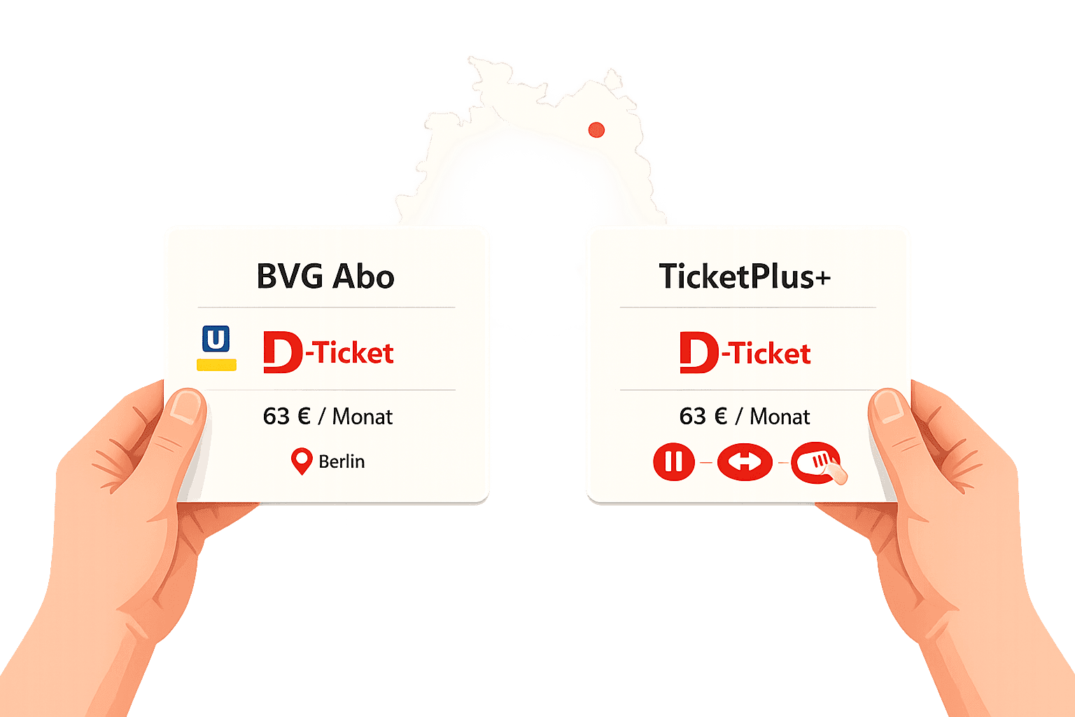 BVG Abo vs. TicketPlus+: Wer bietet das bessere Deutschlandticket-Paket?