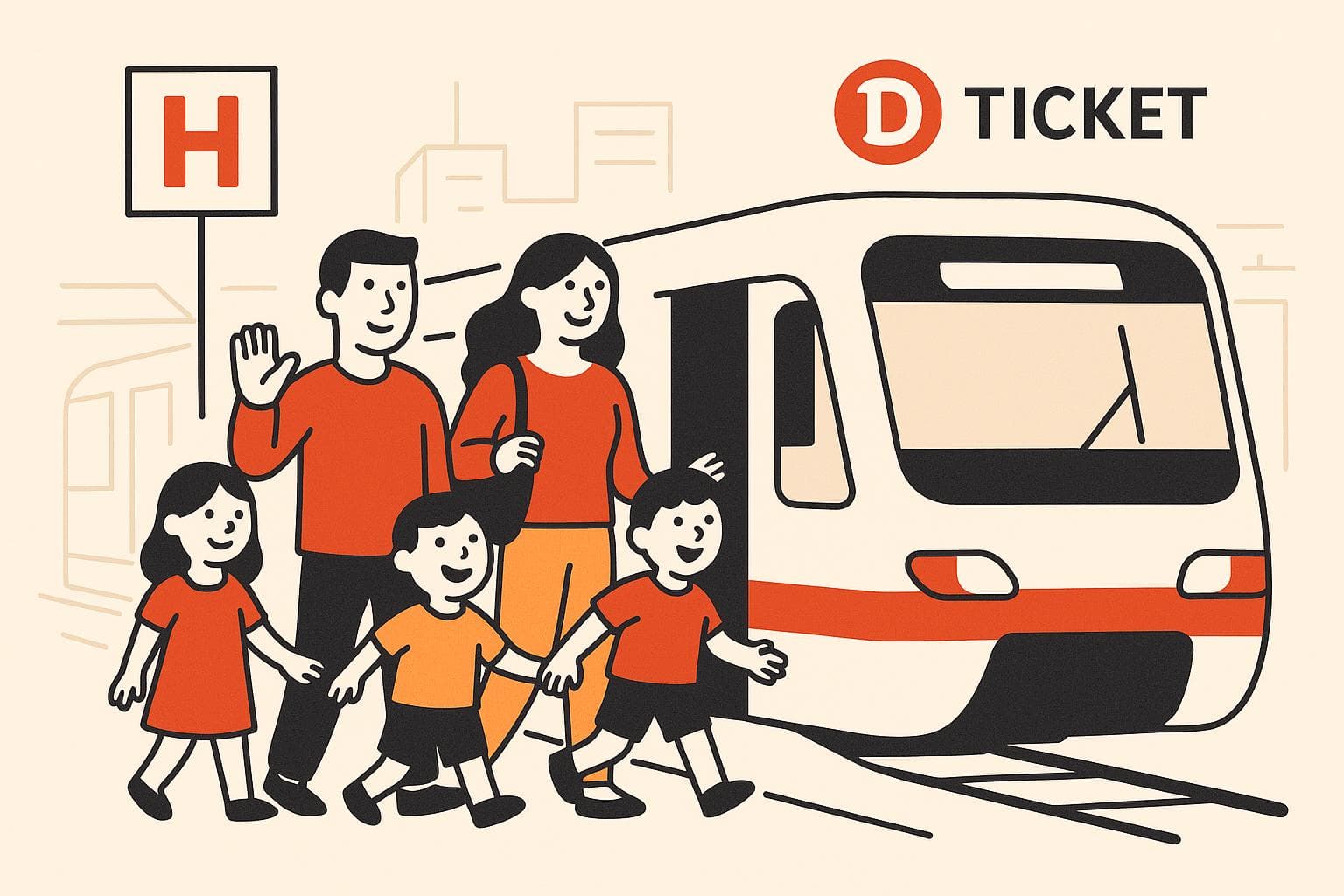 Dein Kind fährt gratis? Preisvergleich zum Deutschlandticket für Kinder.