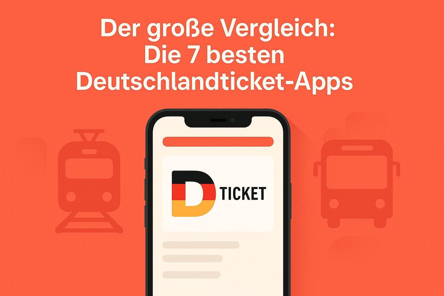 Der große Vergleich: Die 7 besten Deutschlandticket-Apps