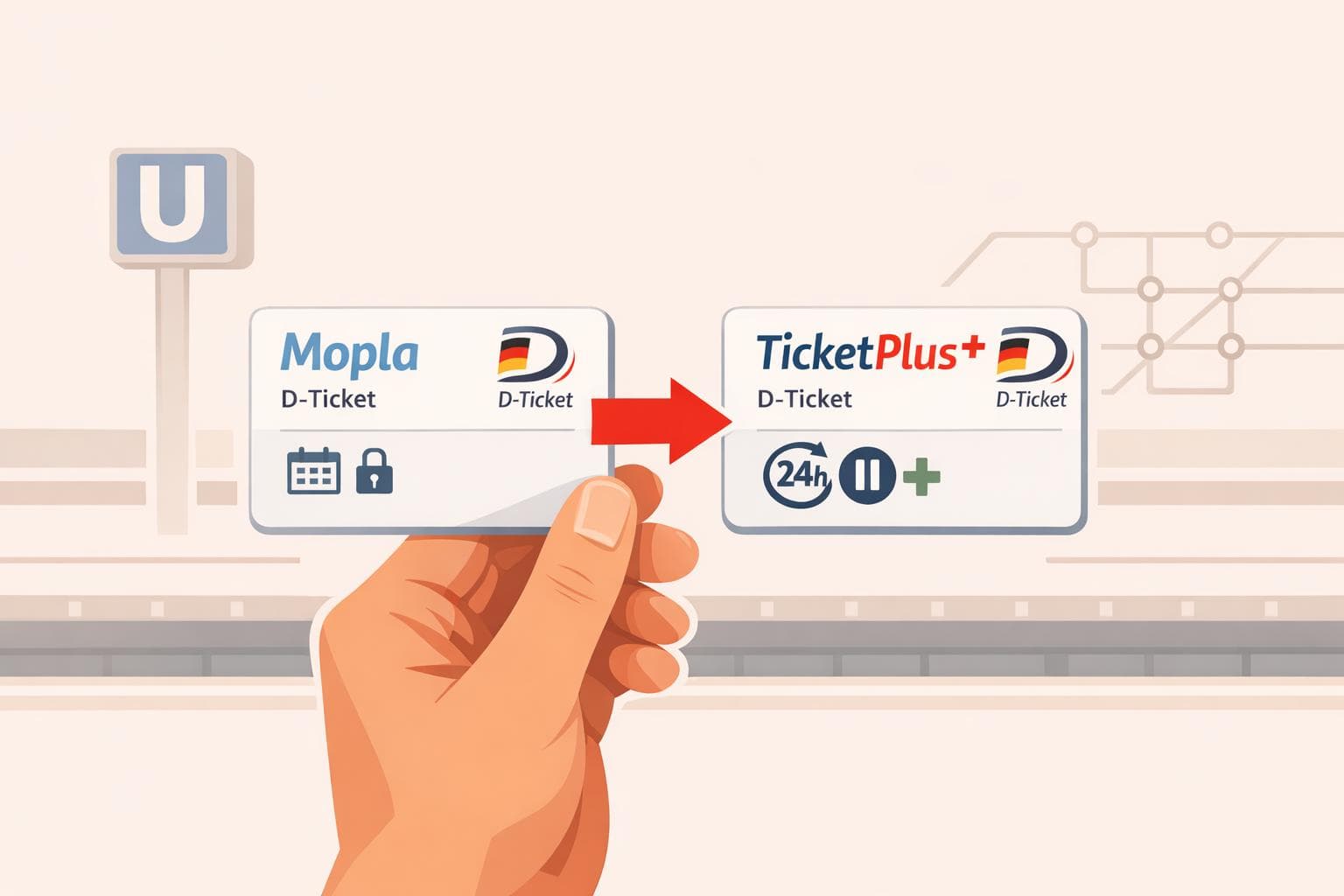 Mopla ändert Kündigungsfrist: Warum Deutschlandticket-Nutzer jetzt massenhaft zu TicketPlus+ wechseln